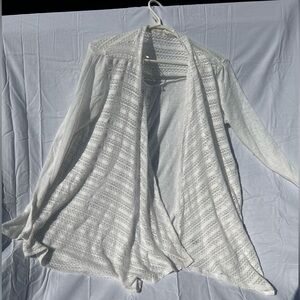 White cardigan